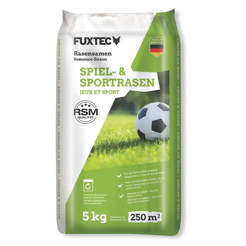 FUXTEC Semences de gazon sport et jeux FX-RSSP5 – 5 kg