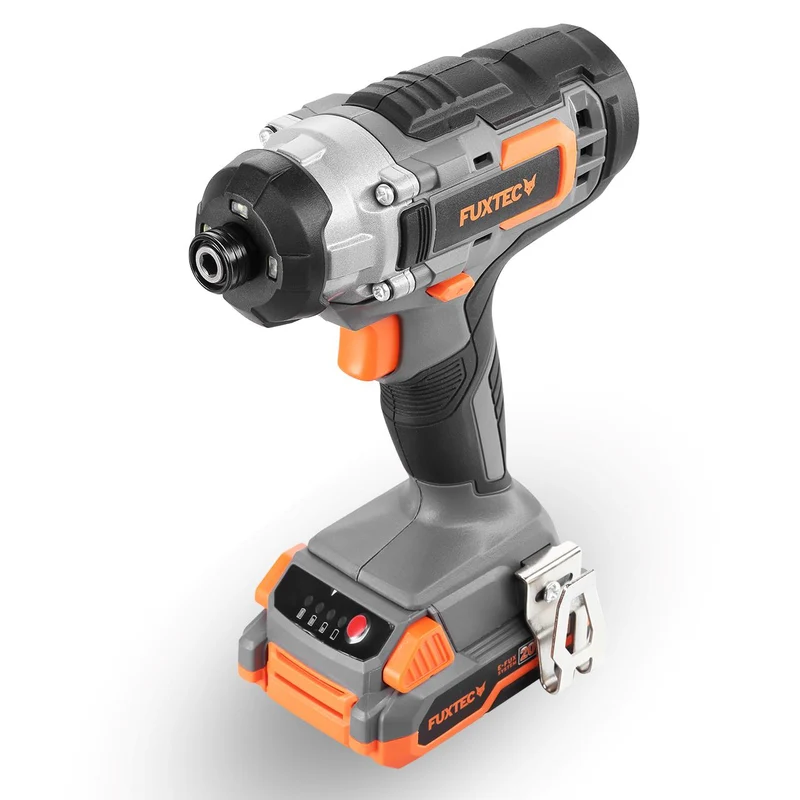 Visseuse à choc sans fil FUXTEC 20V FX-E1IS20 SET avec 1 x batterie 2Ah, 1 x chargeur 1A