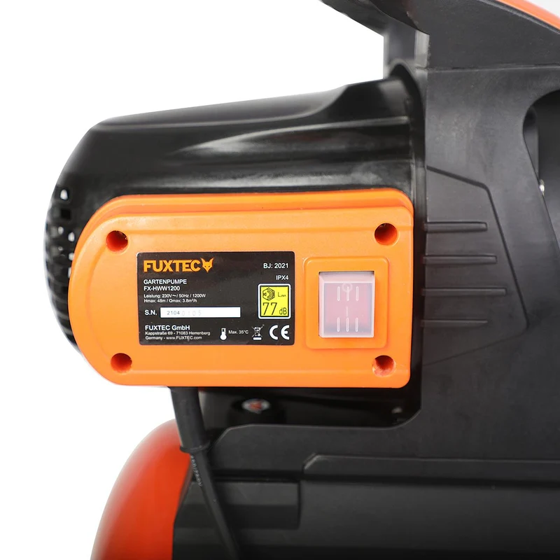 B-WARE Pompe surpresseur électrique domestique FUXTEC FX-HWW1200