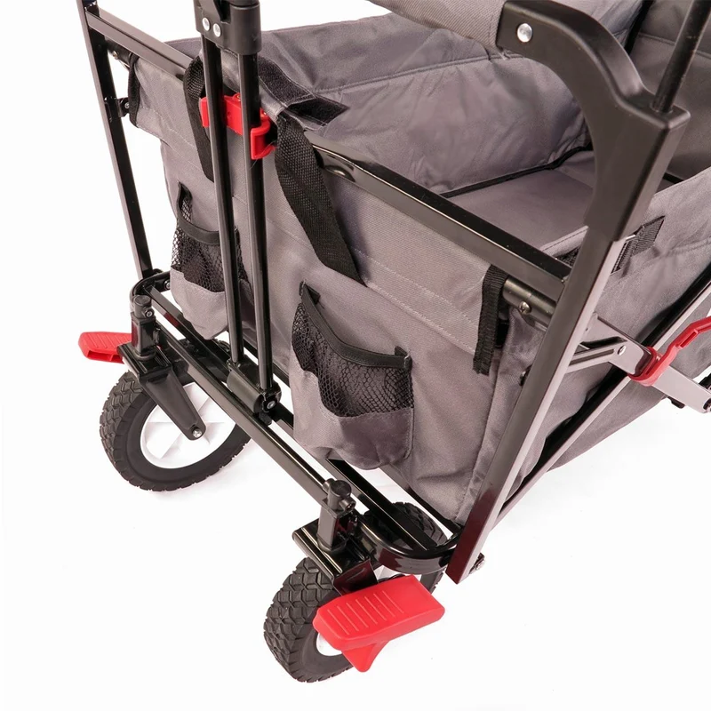 B-WARE Chariot à bras FUXTEC CT-400GR avec toit ouvrant