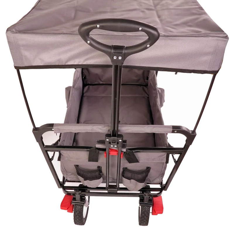 B-WARE Chariot à bras FUXTEC CT-400GR avec toit ouvrant