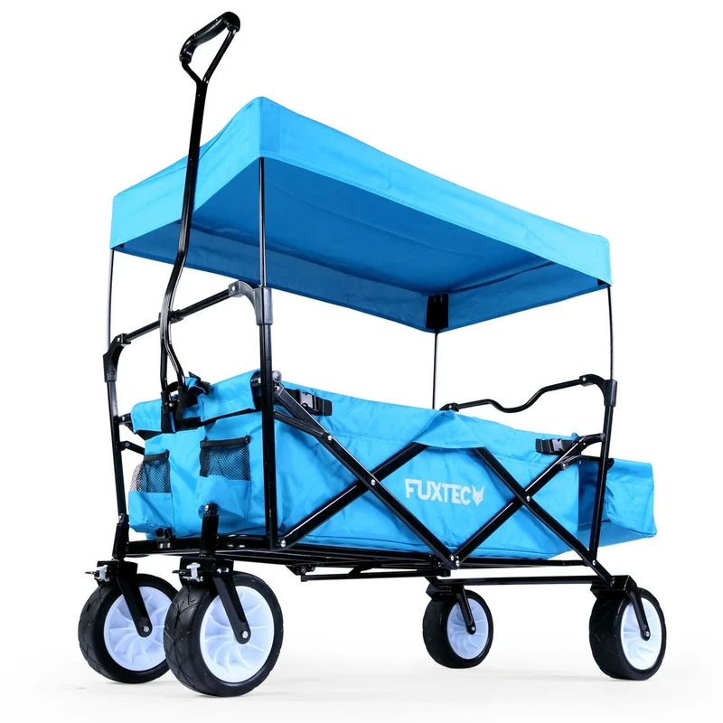 B-WARE Chariot à bras FUXTEC FX-BW100 BLEU TURQUOISE