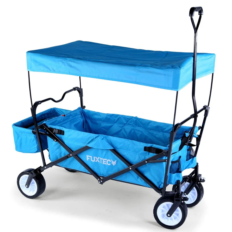 B-WARE Chariot à bras FUXTEC FX-BW100 BLEU TURQUOISE
