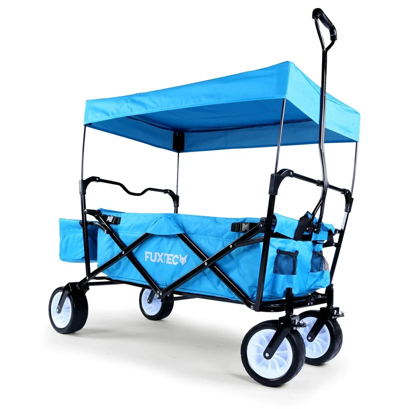 B-WARE Chariot à bras FUXTEC FX-BW100 BLEU TURQUOISE