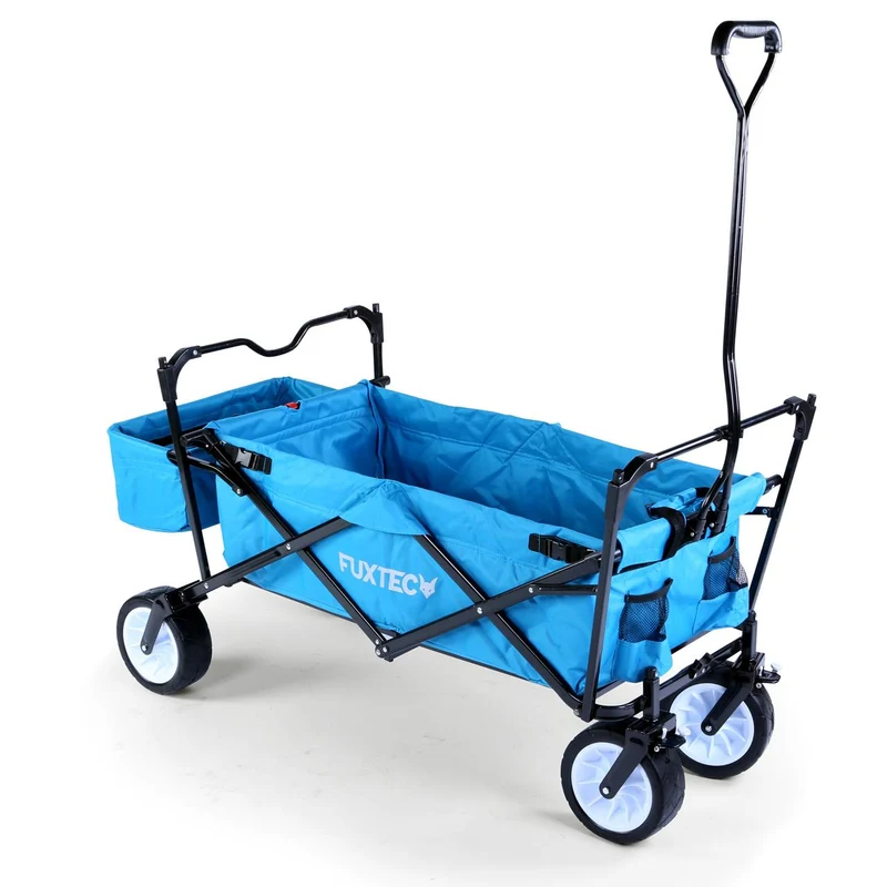 B-WARE Chariot à bras FUXTEC FX-BW100 BLEU TURQUOISE