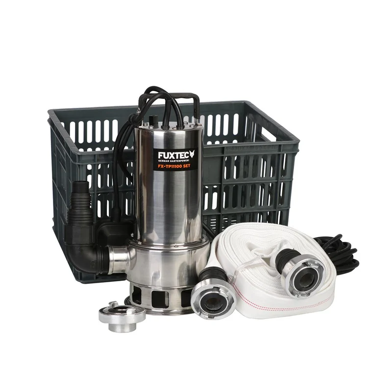 B-WARE Pompe immergée INOX 1100 W FUXTEC FX-TP11100 SET - 15000 litres par heure