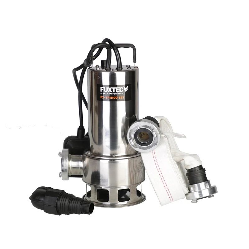 B-WARE Pompe immergée INOX 1100 W FUXTEC FX-TP11100 SET - 15000 litres par heure