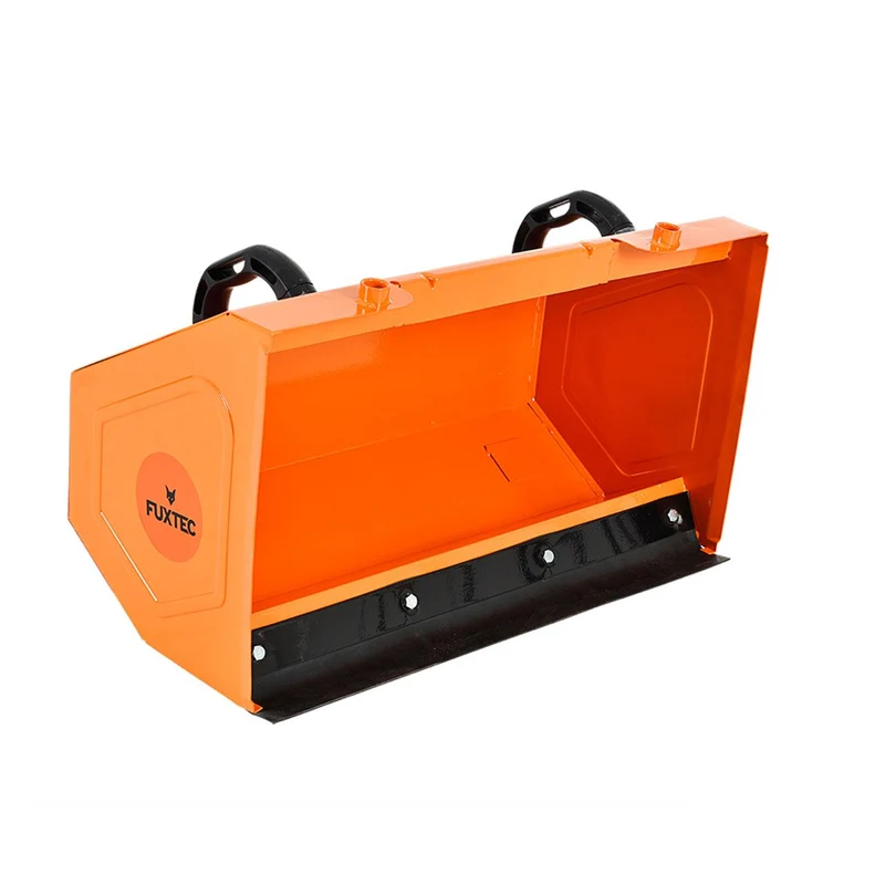 B-WARE Balayeuse déneigeuse thermique FUXTEC FX-KM196 SET3, avec brosse de balayage + 2 embouts chasse-neige et collecteur de déchets