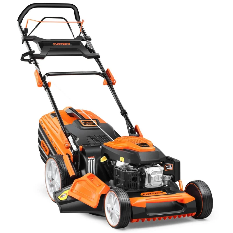 B-WARE Tondeuse thermique professionnelle autotractée FUXTEC FX-RM5396P - 196 cm3