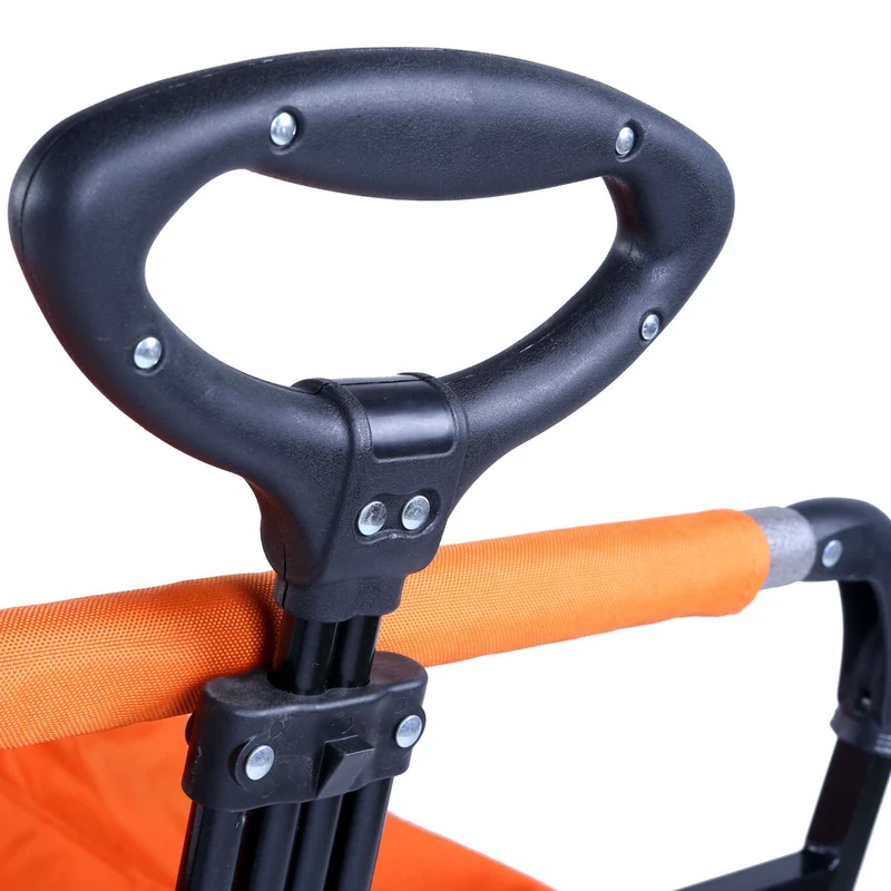 B-WARE Chariot à bras FUXTEC City Cruiser avec toit ouvrant ORANGE