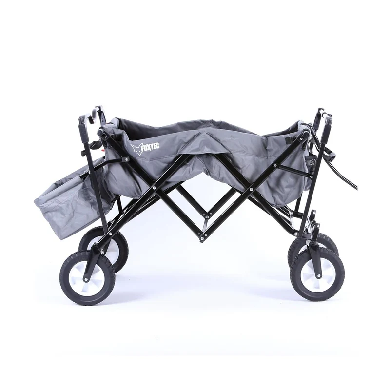 B-WARE FUXTEC Bollerwagen GRAU mit Sonnendach JW-76AG