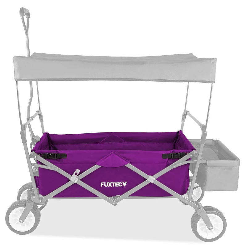 FUXTEC - Tissu d'habitacle chariot de transport pliable CT350 en pourpre
