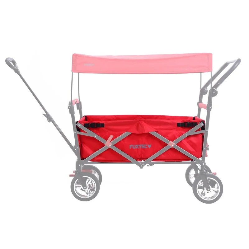 FUXTEC - Tissu d'habitacle chariot de transport pliable CT700 en rouge