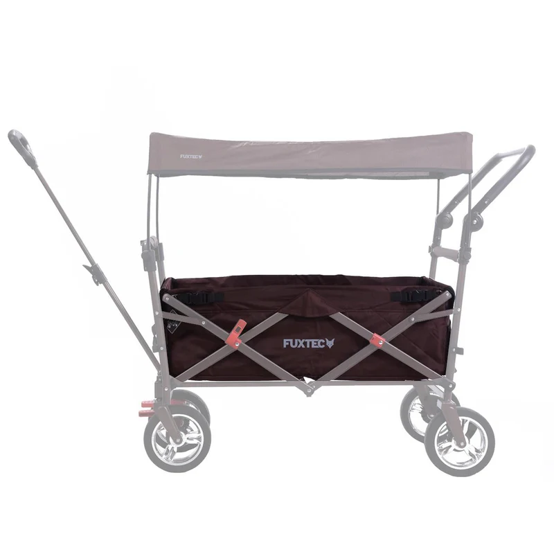 FUXTEC - Tissu d'habitacle chariot de transport pliable CT700 marron