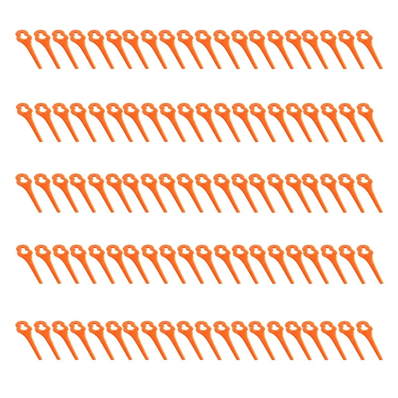 Lot de 100 lames de rechange en plastique pour coupe gazon 20V FUXTEC FX-E1RT20
