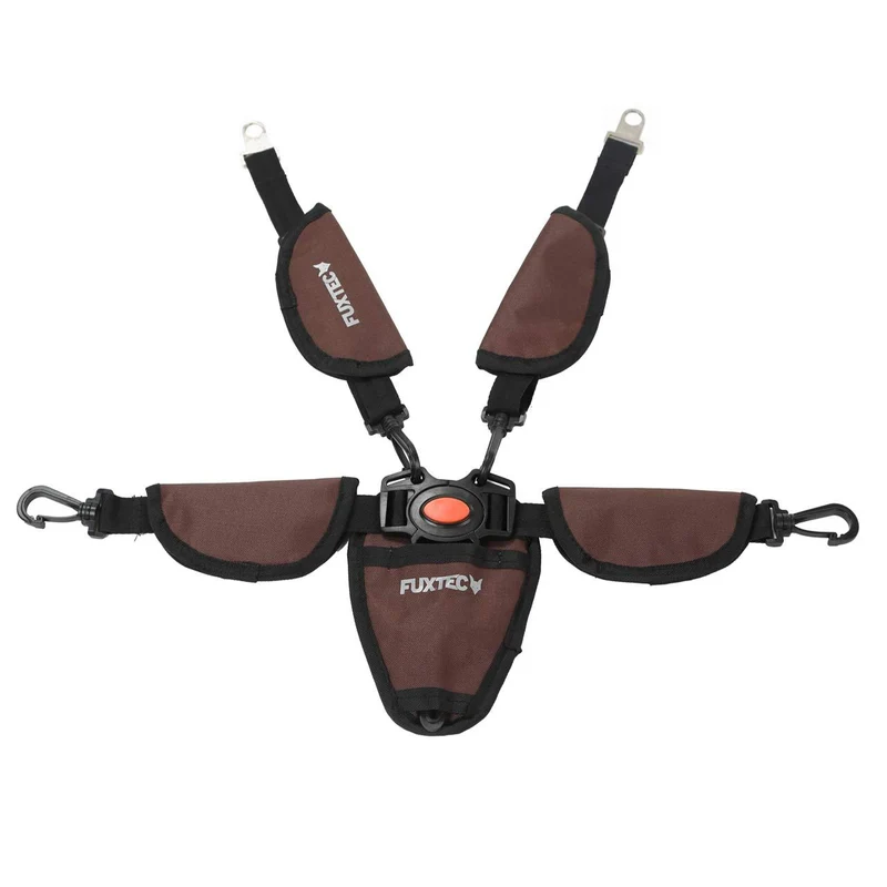 FUXTEC - Ceinture de sécurité 5 points marron chariot CT850