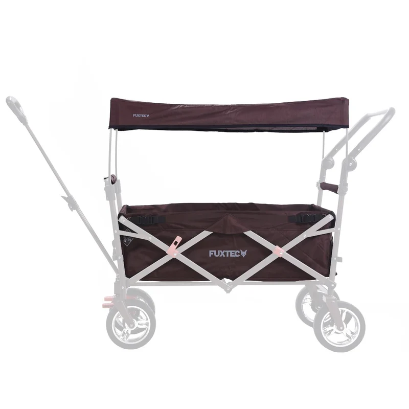 FUXTEC - Set complet tissu marron chariot de transport pliable CT700