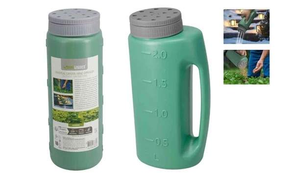 Spargitore manuale universale da giardino 2L Verde
