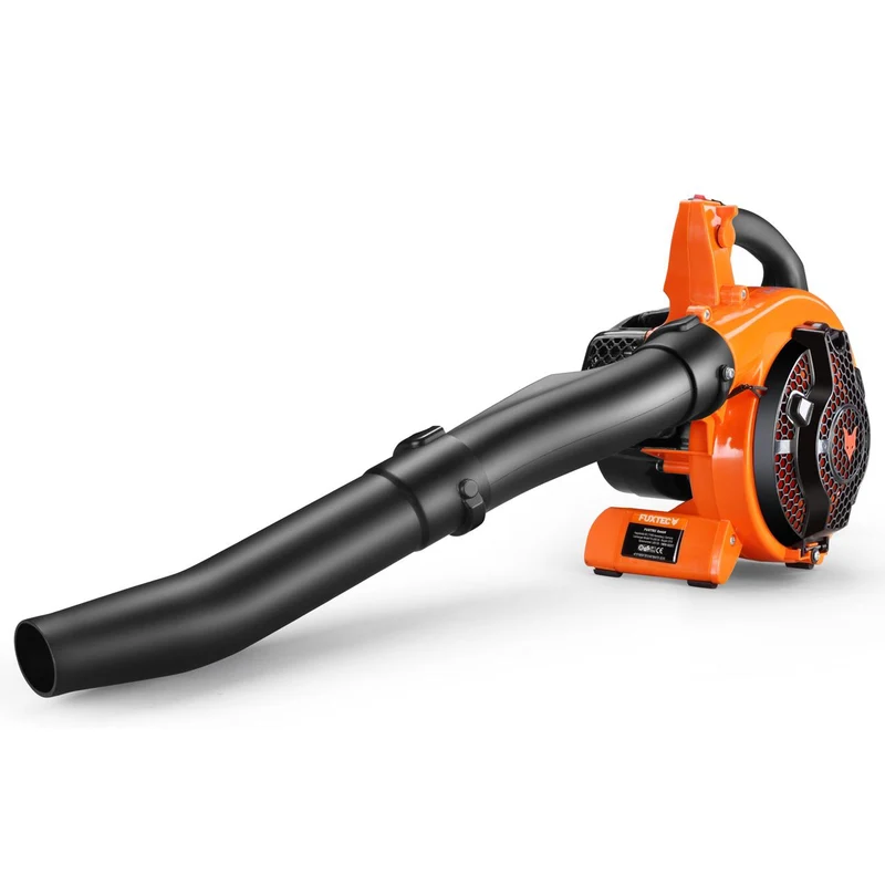 FUXTEC FX-LBS126 4 en 1 : aspirateur, souffleur et broyeur de feuilles, avec deux tuyaux de soufflage inclus
