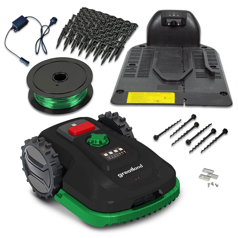 Tondeuse robot 900 m² avec câble périphérique 20V WiFi Bluetooth et mulching