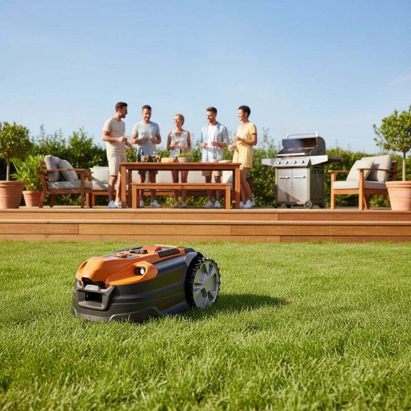 Tondeuse robot sans câble périphérique 500 m² 24V WiFi Bluetooth avec caméra HDR OcuMow™