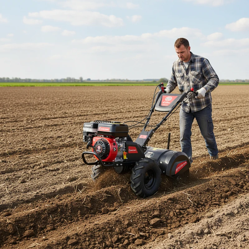 Motoculteur rotovateur 212 cc Elem Garden – Largeur 50 cm, Profondeur 16‑32 cm – Jardin et potager performant