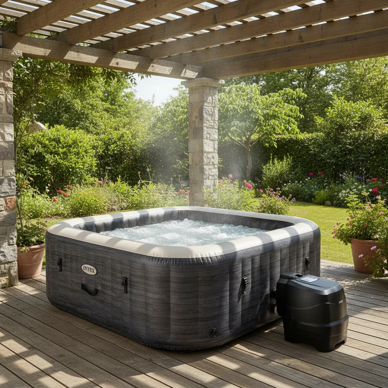 Spa gonflable INTEX PureSpa Greystone Deluxe 6 places avec 170 jets et LED