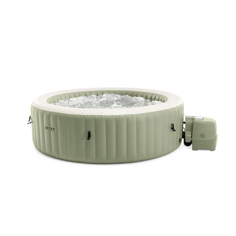 Spa gonflable INTEX PureSpa Olive 6 places Ø 216 x 71 cm avec 140 jets