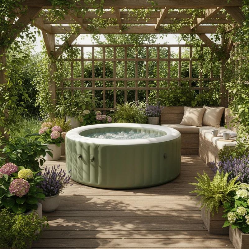 Spa gonflable INTEX PureSpa Olive 4 places Ø 196 x 71 cm avec 120 jets