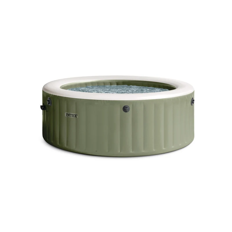 Spa gonflable INTEX PureSpa Olive 4 places Ø 196 x 71 cm avec 120 jets
