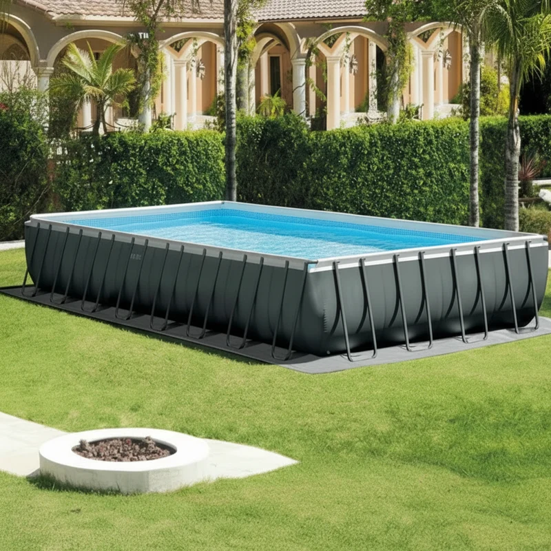 Piscine hors sol rectangulaire INTEX Ultra XTR Frame 975 x 488 x 132 cm avec filtre à sable