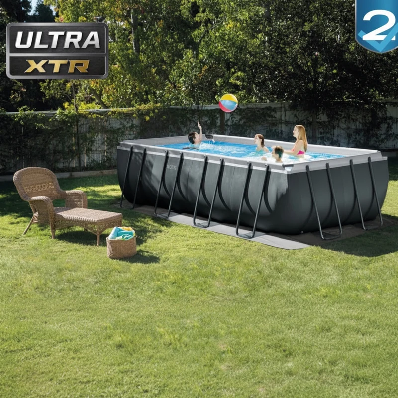 Piscine hors sol rectangulaire INTEX Ultra XTR Frame 549 x 274 x 132 cm avec filtre à sable