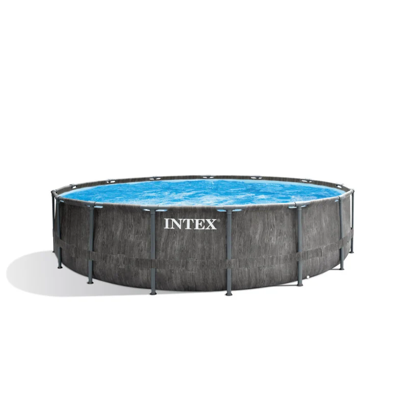 Piscine hors sol INTEX Greywood Ø 457 x 122 cm avec filtre et échelle