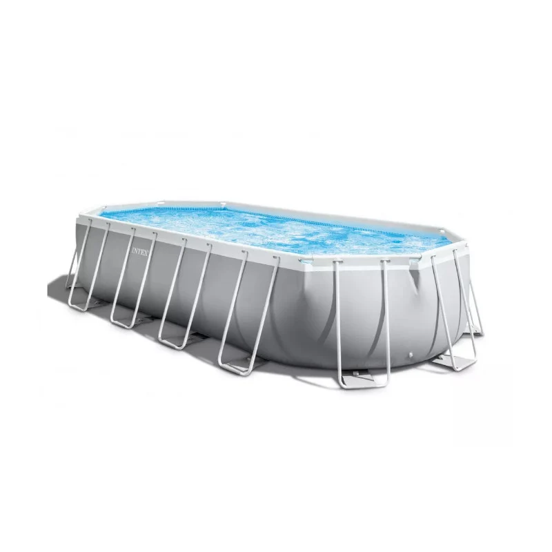 Piscine hors sol ovale INTEX Prism Frame 610 x 305 x 122 cm avec filtre et échelle