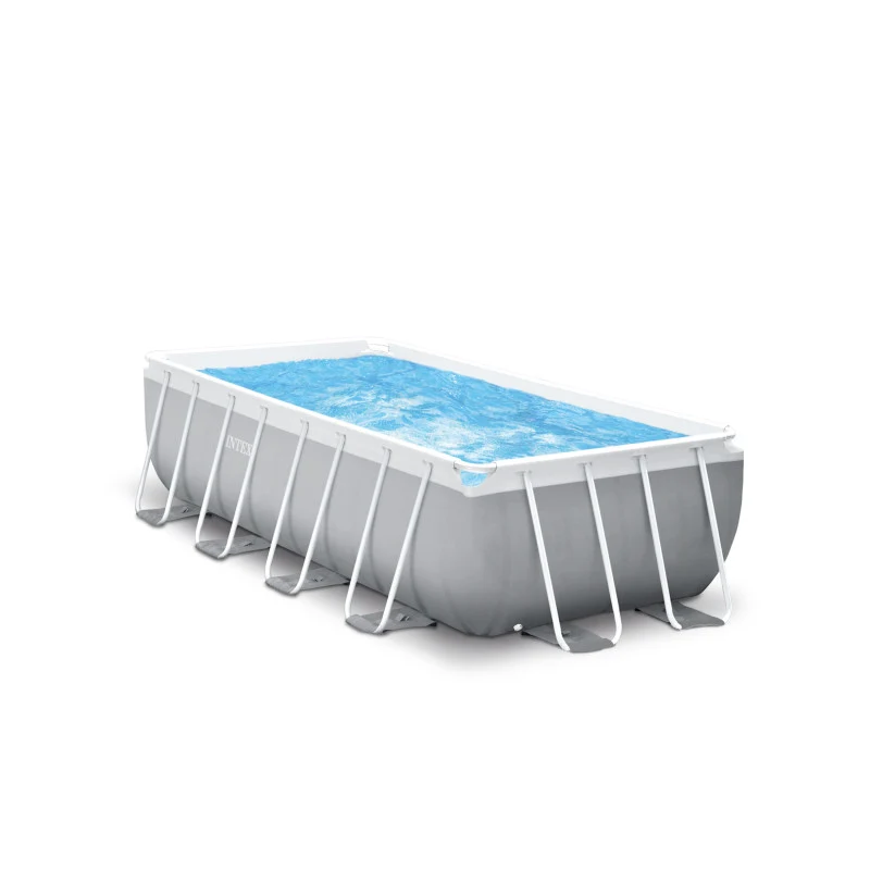 Piscine hors sol rectangulaire INTEX Prism Frame 400 x 200 x 122 cm avec filtre et échelle