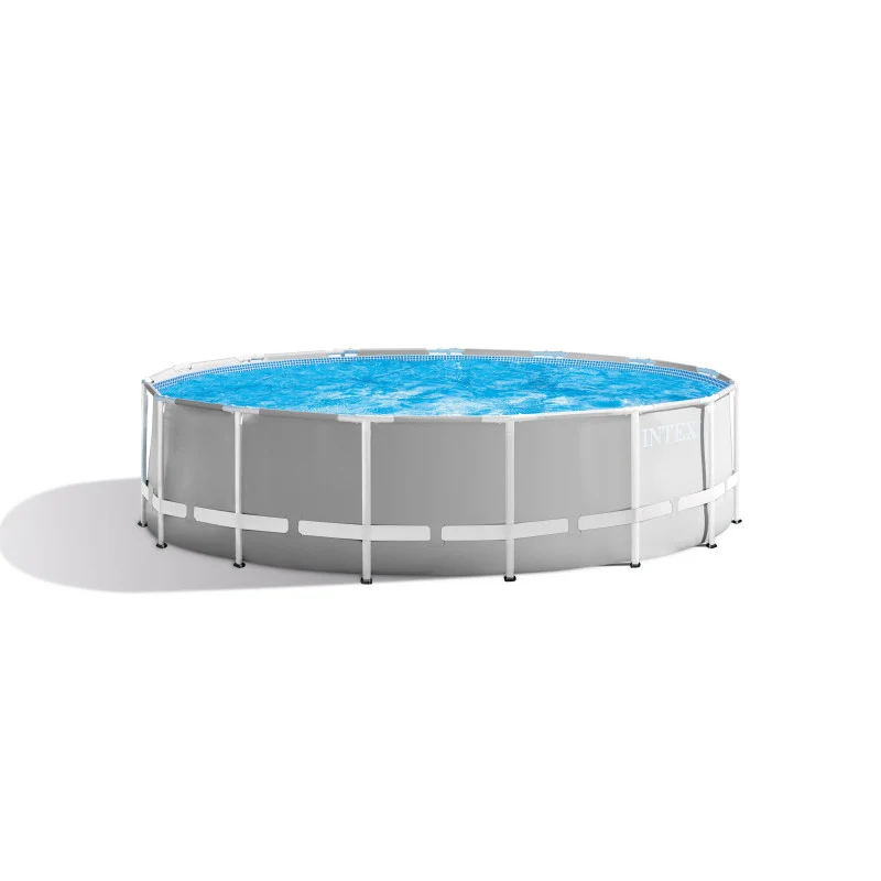 Piscine hors sol INTEX Prism Frame Ø 457 x 122 cm tubulaire avec filtre, bâche et échelle