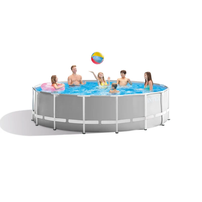 Piscine hors sol INTEX Prism Frame Ø 457 x 122 cm tubulaire avec filtre, bâche et échelle