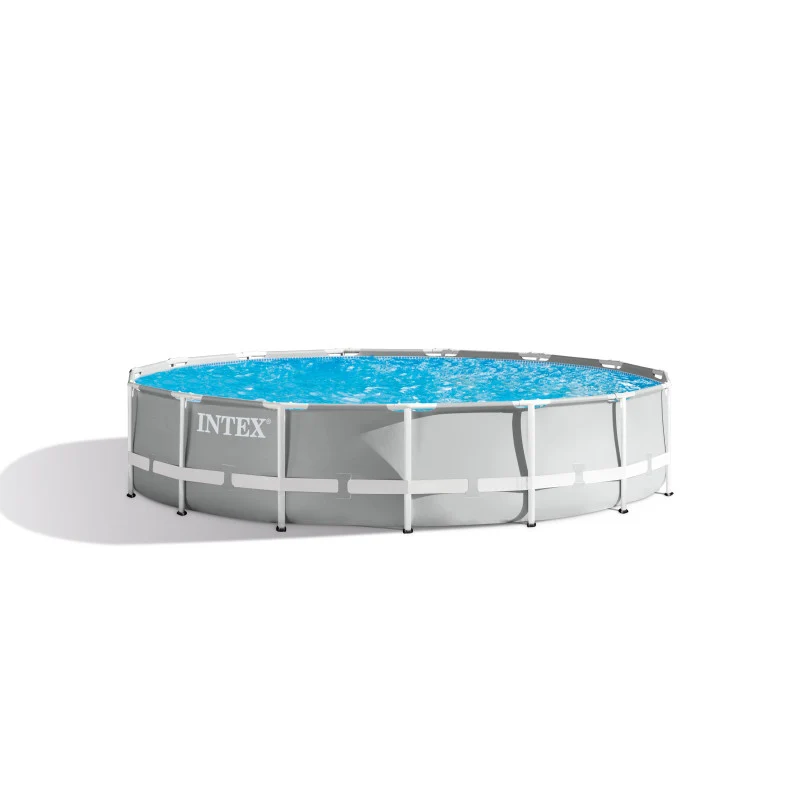 Piscine hors sol INTEX Prism Frame Ø 457 x 107 cm tubulaire avec filtre, bâche et échelle