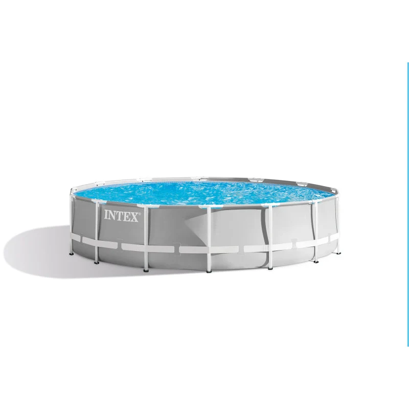 Piscine hors sol INTEX Prism Frame Ø 427 x 107 cm tubulaire avec filtre, bâche et échelle