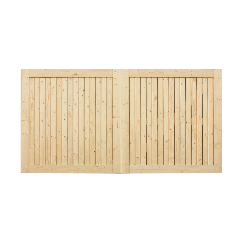 Portail Ostende en pin et épicéa – 350 x 180 cm, forme droite et ligne épurée