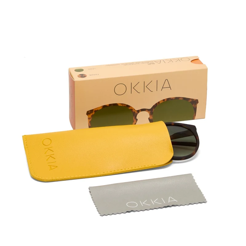 Occhiali da sole premontati Modello Berlino Classic Havana OKKIA