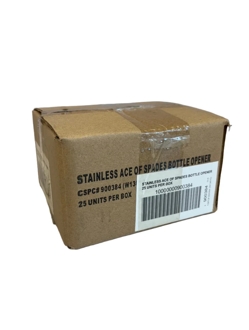 Ace Metal Card Bottle Opener - 25 Unit Per Box