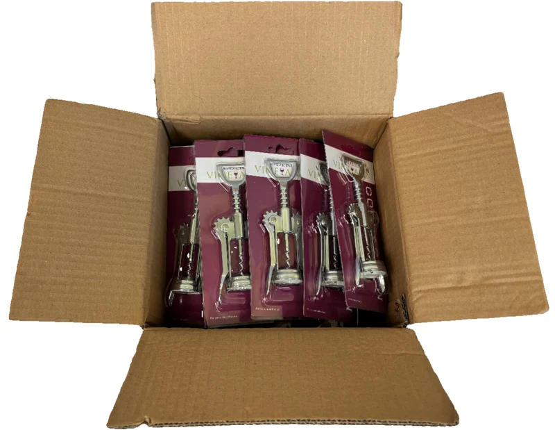 Silver Winged Corkscrew - 25 Units per Box