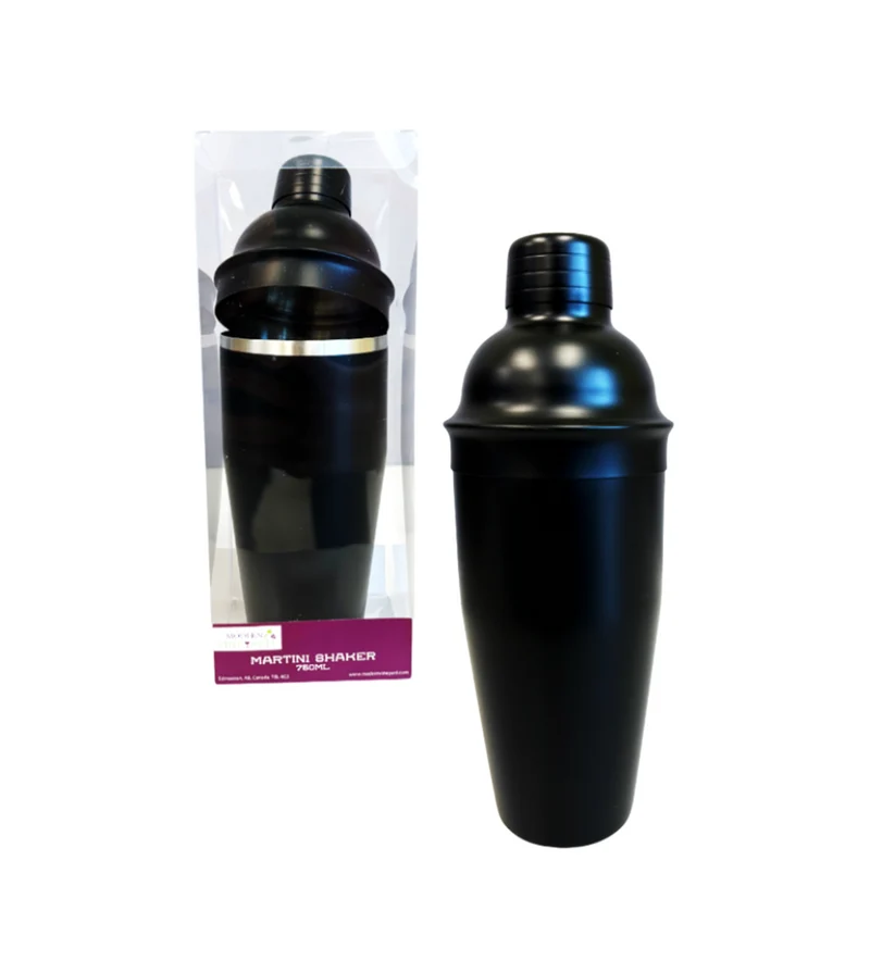 Matte Black Martini Shaker – 6 Units per Box