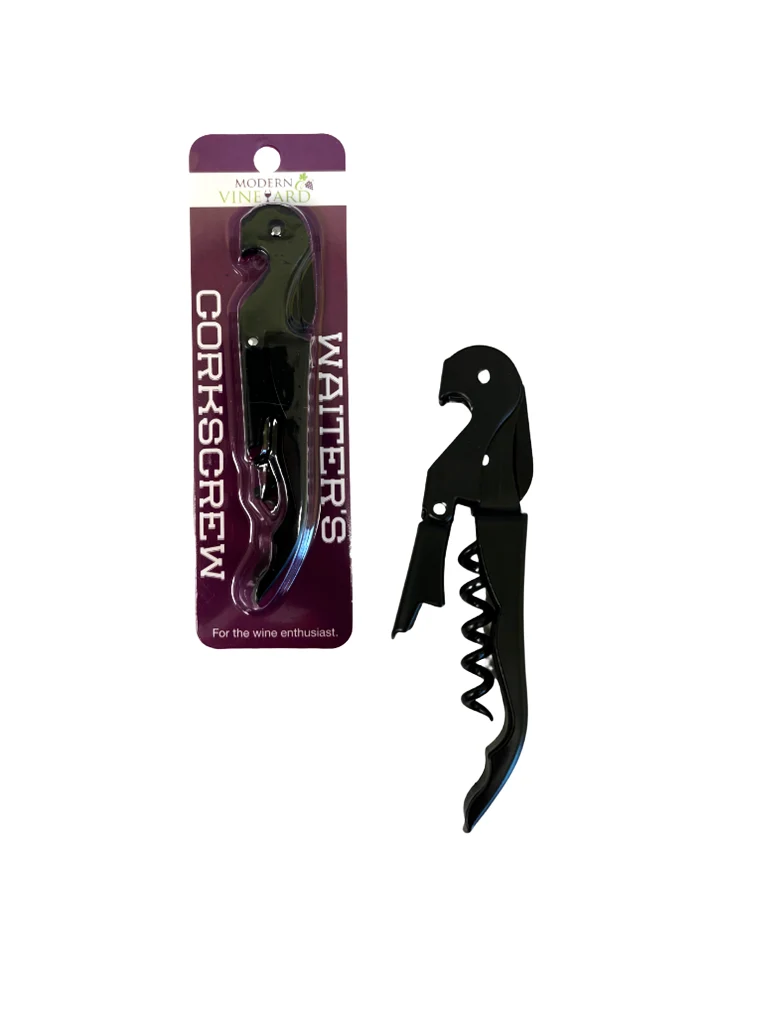 Matte Black Corkscrew Opener - 25 Units per Box