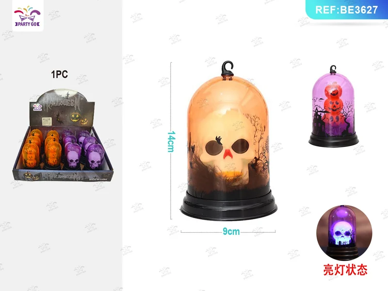 Lampada a campana Halloween con teschio modello assortito PartyGo
