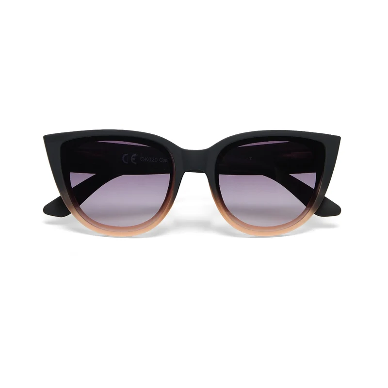 Occhiale da Sole Premontato Modello Silvia Gatto Nero e Rosa OKKIA