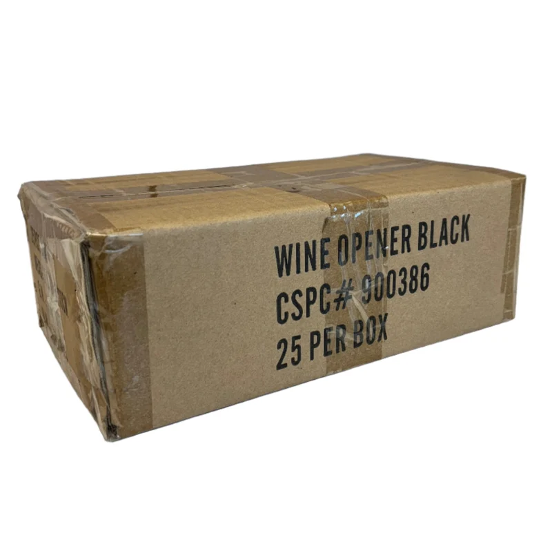 Black Corkscrew Opener (Thick) - 12 Units per Box