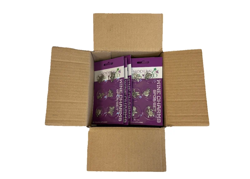 6-Piece Wine Charms - 25 Units per Box