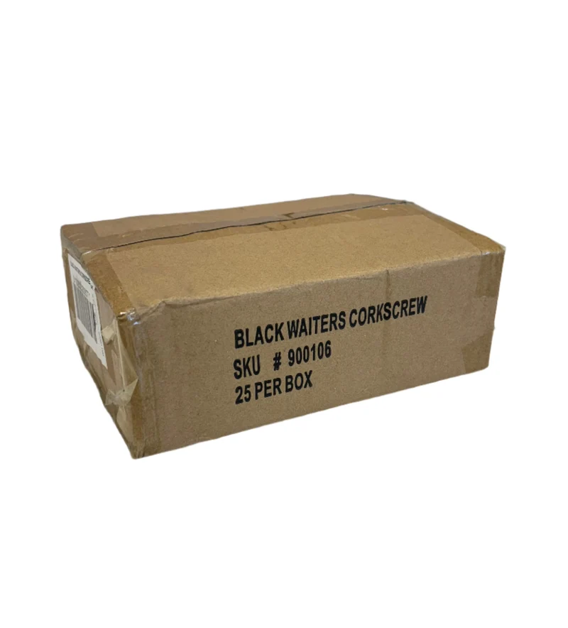 Black Corkscrew Opener - 25 Units per Box
